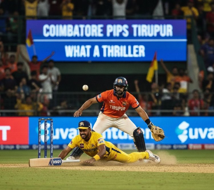 COIMBATORE pips Tirupur in a last ball thriller