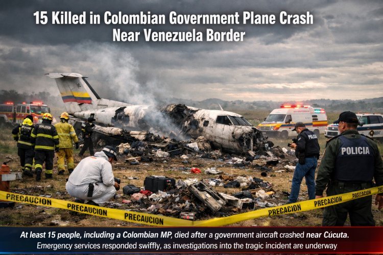 15 Killed in Colombian Government Plane Crash Near Venezuela Border