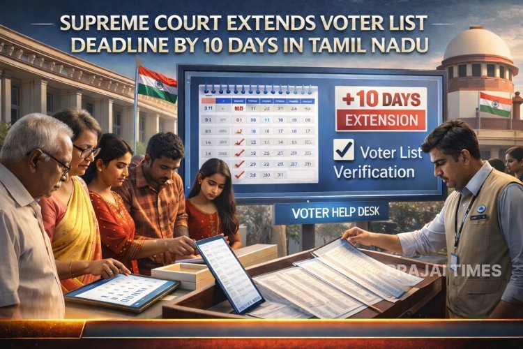 Deadline Extended for Adding Names to Voter List in Tamil Nadu