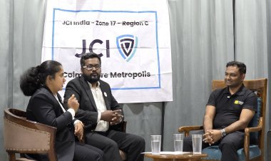 JCI COIMBATORE METROPOLIS' CEO CHAT HELPS YOUNG LEADERS DON THINKING HAT