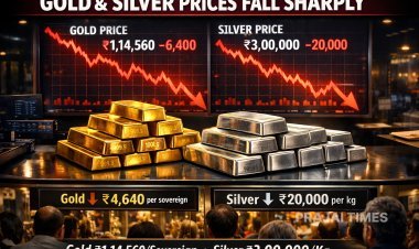 Gold Drops ₹4,640 Per Sovereign; Silver Falls ₹20,000 Per Kg