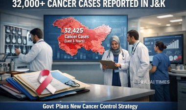 Over 32,000 Cancer Cases Detected in Jammu & Kashmir Over Three Years