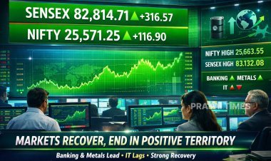 Indian Markets Rebound After Weak Start; Sensex Gains 317 Points, Nifty Ends Higher