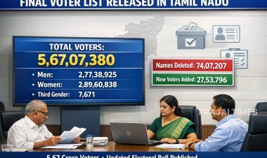 Tamil Nadu’s Final Voter List Released: Total Electors Stand at 5.67 Crore