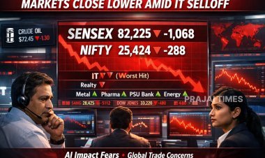 Indian Stock Markets Fall Nearly 1% Amid IT Weakness and Global Concerns