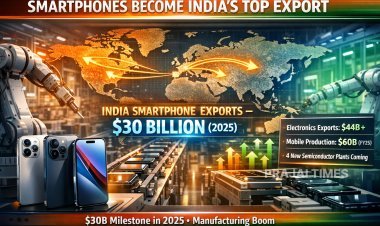 Smartphones Emerge as India’s Top Export in 2025 with $30 Billion Milestone