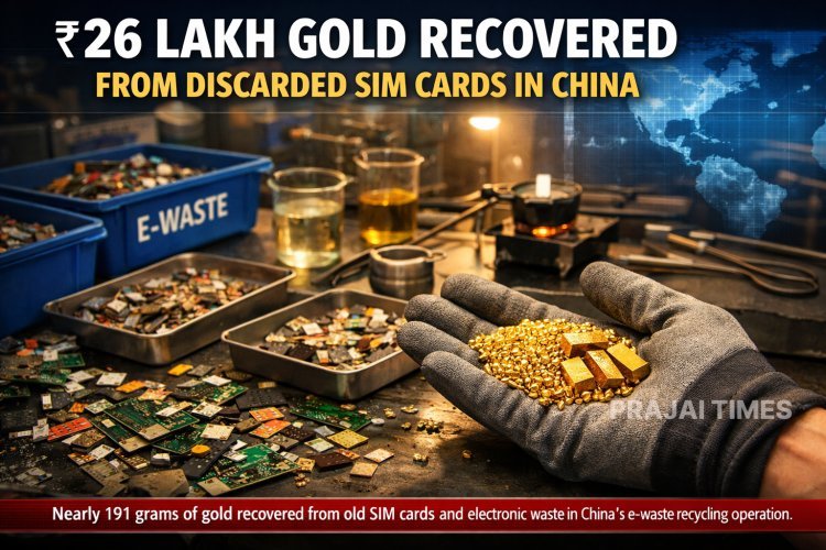 Man Extracts Gold Worth ₹26 Lakh from Discarded SIM Cards and E-Waste in China