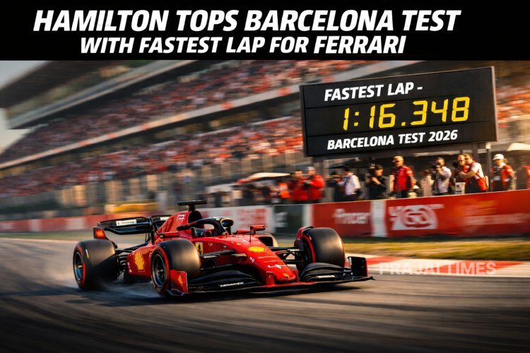 Lewis Hamilton Tops Barcelona Pre-Season Test with Fastest Lap for Ferrari