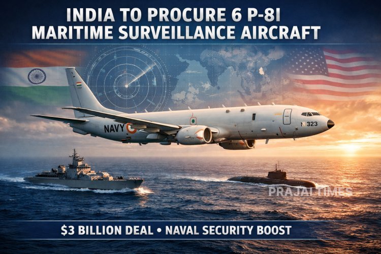 India Plans $3 Billion Deal with U.S. for 6 P-8I Maritime Surveillance Aircraft