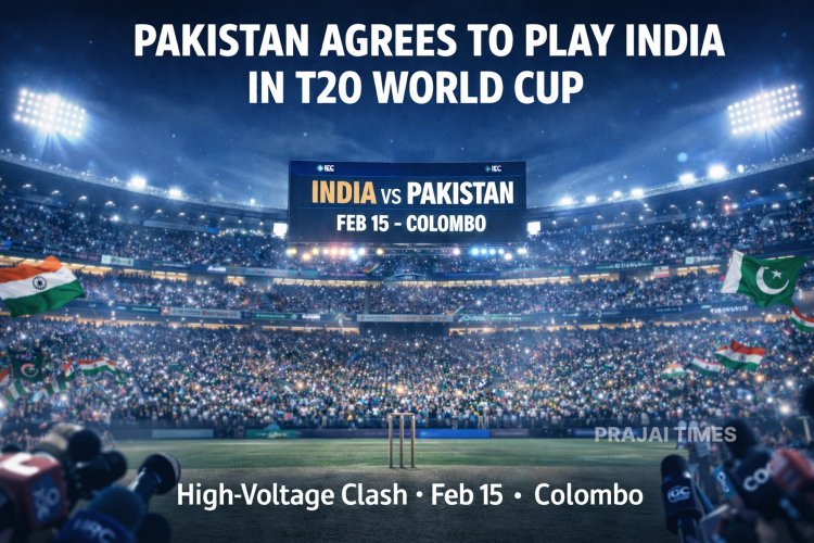 T20 World Cup: Pakistan Agrees to Play Against India