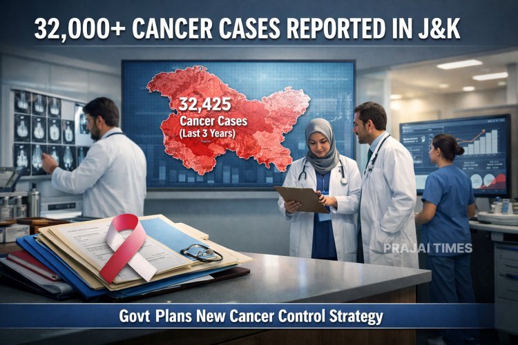 Over 32,000 Cancer Cases Detected in Jammu & Kashmir Over Three Years