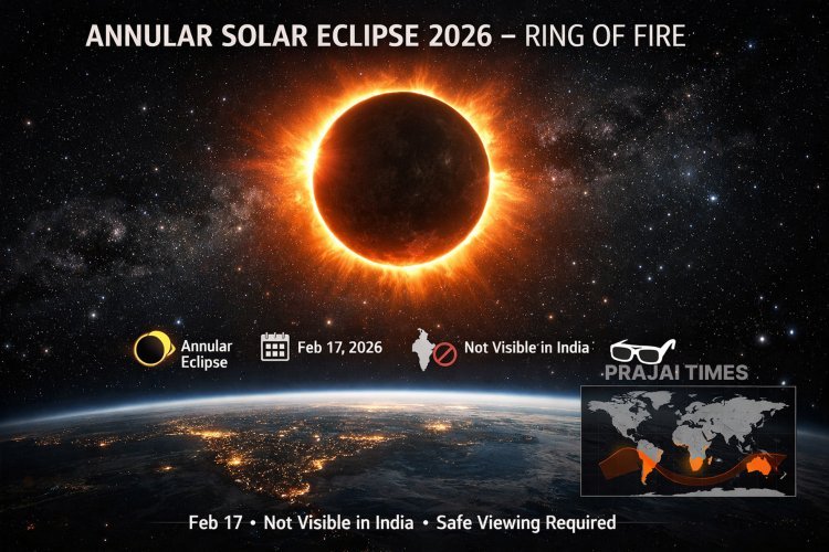 Annular Solar Eclipse 2026: Ring of Fire to Occur on February 17
