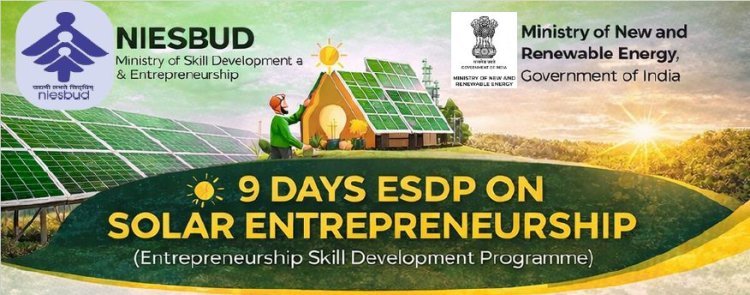 SOLAR ENTREPREUNERSHIP PROGRAMME AT COIMBATORE