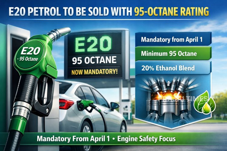India Mandates 95-Octane E20 Petrol Nationwide from April 1
