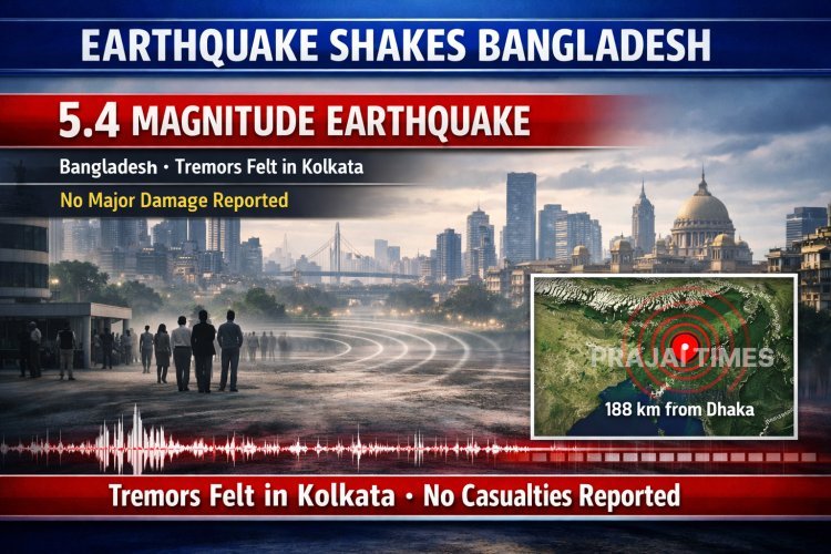 5.4 Magnitude Earthquake in Bangladesh; Tremors Felt in Kolkata and Parts of India