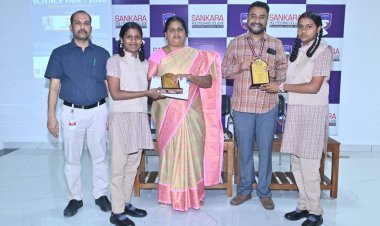 Sankara Polytechnic observes National Science Day with inter school science fair
