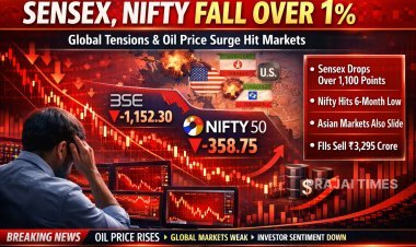 Sensex and Nifty Drop Over 1% Amid Escalating Israel–US–Iran Conflict and Weak Global Markets