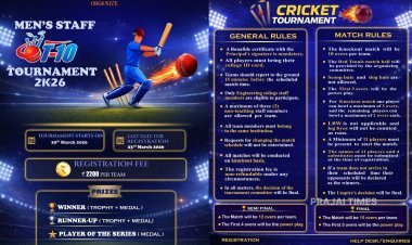 Inter-College Men’s Staff Cricket Tournament to be Held at Tamilnadu College of Engineering