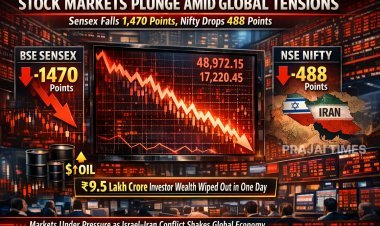 Stock Markets Crash for Third Day; Sensex Falls 1,470 Points, Nifty Drops 488