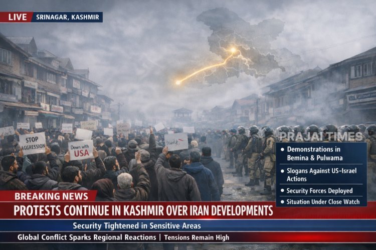 Protests Continue in Kashmir Over Killing of Iran’s Supreme Leader