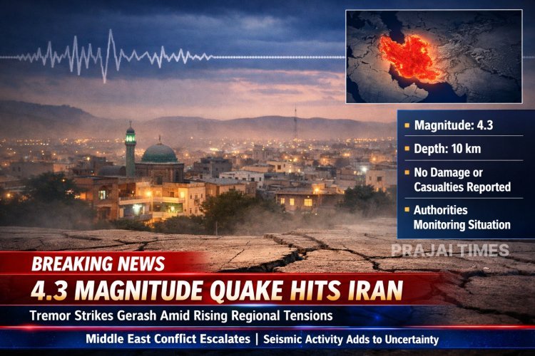 Earthquake Jolts Iran’s Gerash Amid Escalating Middle East War Tensions
