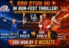 Sunrisers Hyderabad Chase 244 to Defeat Mumbai Indians by 6 Wickets in IPL 2026 Thriller