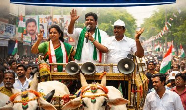 Candidates filed nominations using bullock carts, bicycles, and farming tools to connect with rural voters in Coimbatore.