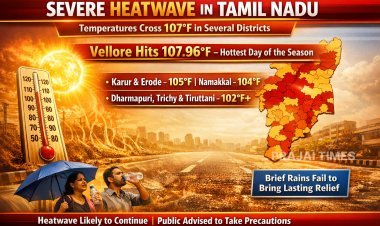 Tamil Nadu Heatwave Intensifies: Vellore Records 107.96°F, Highest This Season