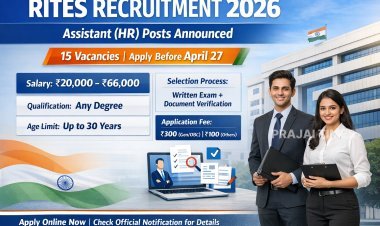RITES Recruitment 2026: Apply Online for 15 Assistant (HR) Posts Before April 27