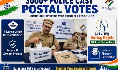 Over 3,000 Police Personnel in Coimbatore Cast Votes via Postal Ballots Ahead of Elections