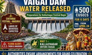 Water Released from Vaigai Dam for Kallazhagar Festival in Madurai