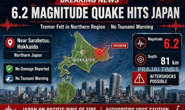 6.2 Magnitude Earthquake Hits Northern Japan, No Damage Reported