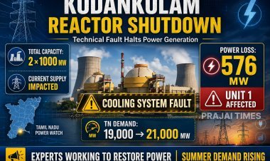 Power Generation Halted at Kudankulam Nuclear Plant Unit 1 Due to Technical Fault