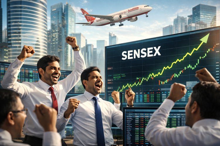 Sensex Surges 800 Points; Air India Leadership Change Signals Industry Shift