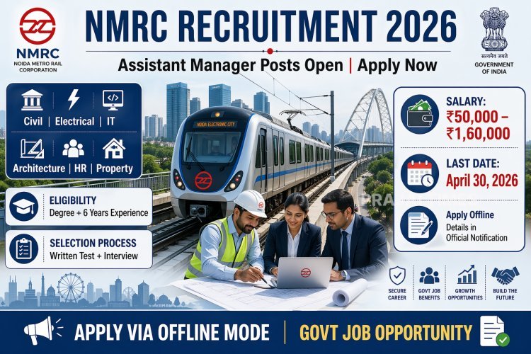 Noida Metro Rail Corporation Recruitment 2026: Apply for Assistant Manager Posts Before April 30