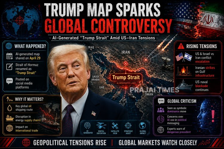 Trump Renames Strait of Hormuz in AI Map, Sparks Global Criticism