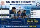 Anna University Invites Applications for Project Assistant Post in EEE Department