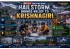 Heavy Rain and Hailstorm Bring Relief to Residents in Krishnagiri