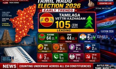 Tamil Nadu Assembly Election 2026: TVK Takes Massive Lead in Early Counting Trends