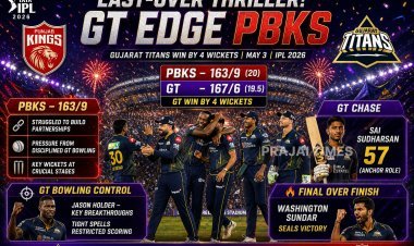 Gujarat Titans Beat Punjab Kings in Last-Over Thriller at Ahmedabad