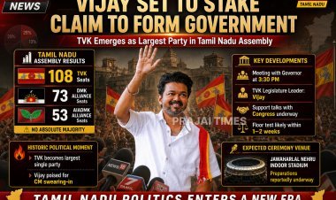 TVK Leader Vijay to Meet Governor Arlekar to Stake Claim for Forming Government in Tamil Nadu