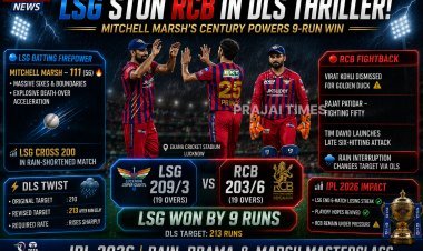 LSG Defeat RCB by 9 Runs in Rain-Hit IPL 2026 Thriller as DLS Changes Target