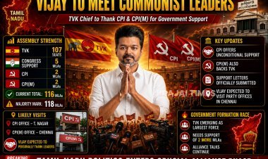 Vijay to Personally Thank Communist Parties for Supporting TVK Government Formation