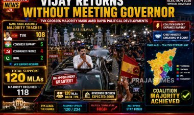 Vijay Returns Without Meeting Governor Amid Dramatic Government Formation Developments in Tamil Nadu