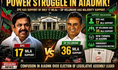 AIADMK Faces Internal Rift as Majority of MLAs Back SP Velumani Over Edappadi Palaniswami