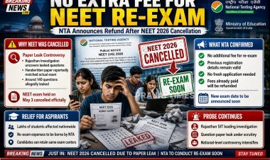 NTA Confirms No Fee for NEET Re-Exam After Cancellation of 2026 Test