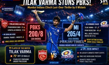 Tilak Varma Stars as Mumbai Indians Beat Punjab Kings by 6 Wickets in Thriller