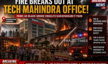 Fire Breaks Out at Tech Mahindra Office Warehouse in Chennai’s Karapakkam