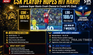 CSK Suffer Major Blow to Playoff Hopes After Defeat to Lucknow Super Giants