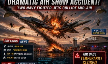 Two US Navy Fighter Jets Collide Mid-Air During Air Show in Idaho